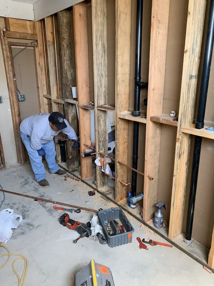 Commercial rough-in plumbing for Commercial Plumbing in Triangle Estates
